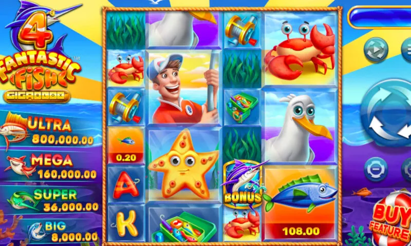 4 Fantastic Fish GigaBlox Slot