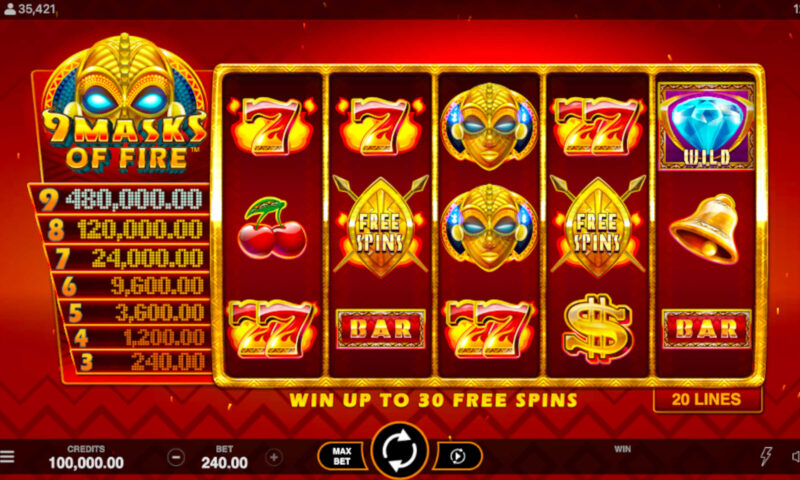 9 Masks Of Fire Slot