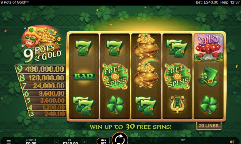 9 Pots Of Gold Slot