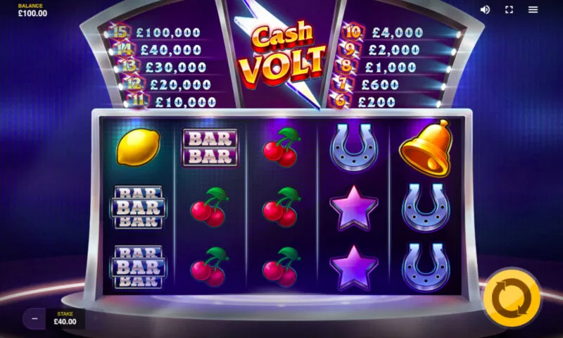 Cash Volt Slot Reels