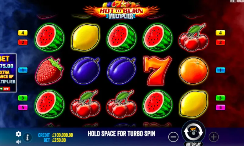 Hot To Burn Multiplier Slot