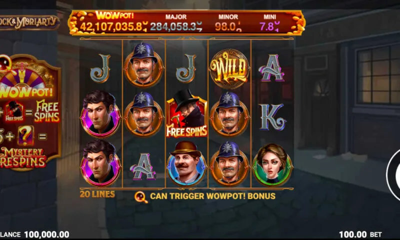 Sherlock And Moriarty WowPot Slot