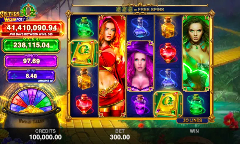 Sisters Of Oz WowPot Slot