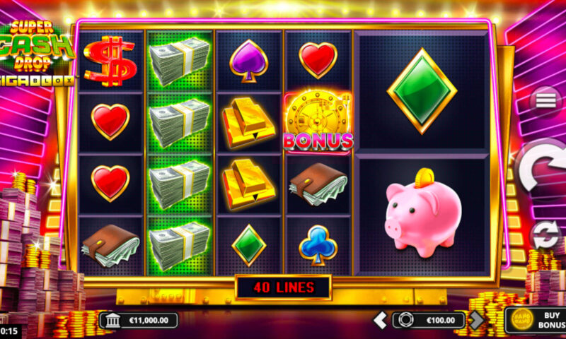 Super Cash Drop Gigablox Slot